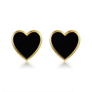 Petit Love Studs in Black Anna Zuckerman