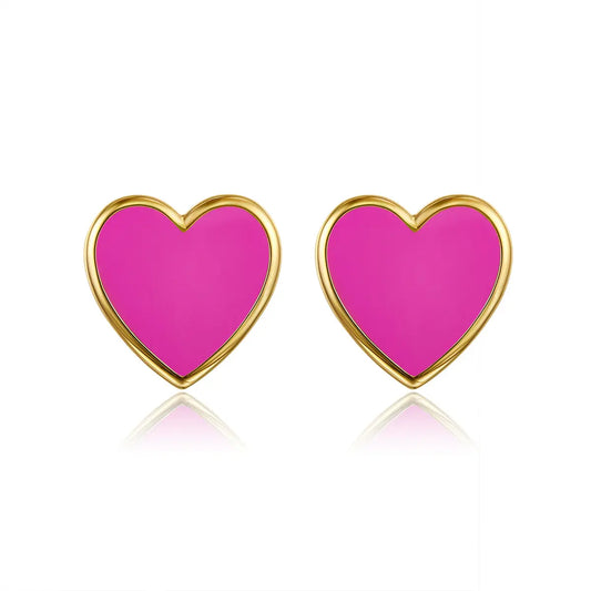 Petit Love Studs in Rose Anna Zuckerman