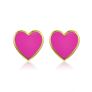 Petit Love Studs in Rose Anna Zuckerman
