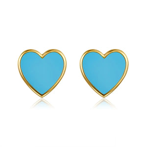 Petit Love Studs in Sky Blue Anna Zuckerman