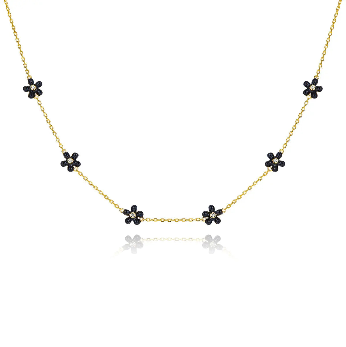 Petit Rosie Black Necklace Anna Zuckerman