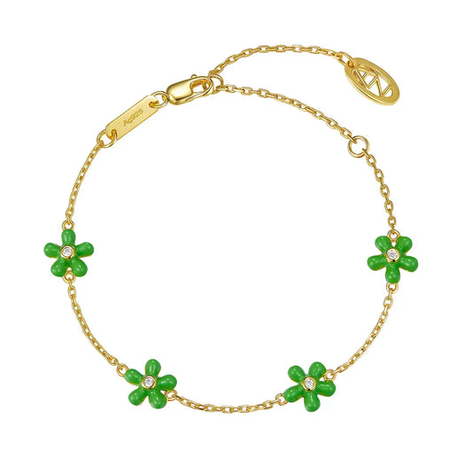 Petit Rosie Bracelet in Green Anna Zuckerman