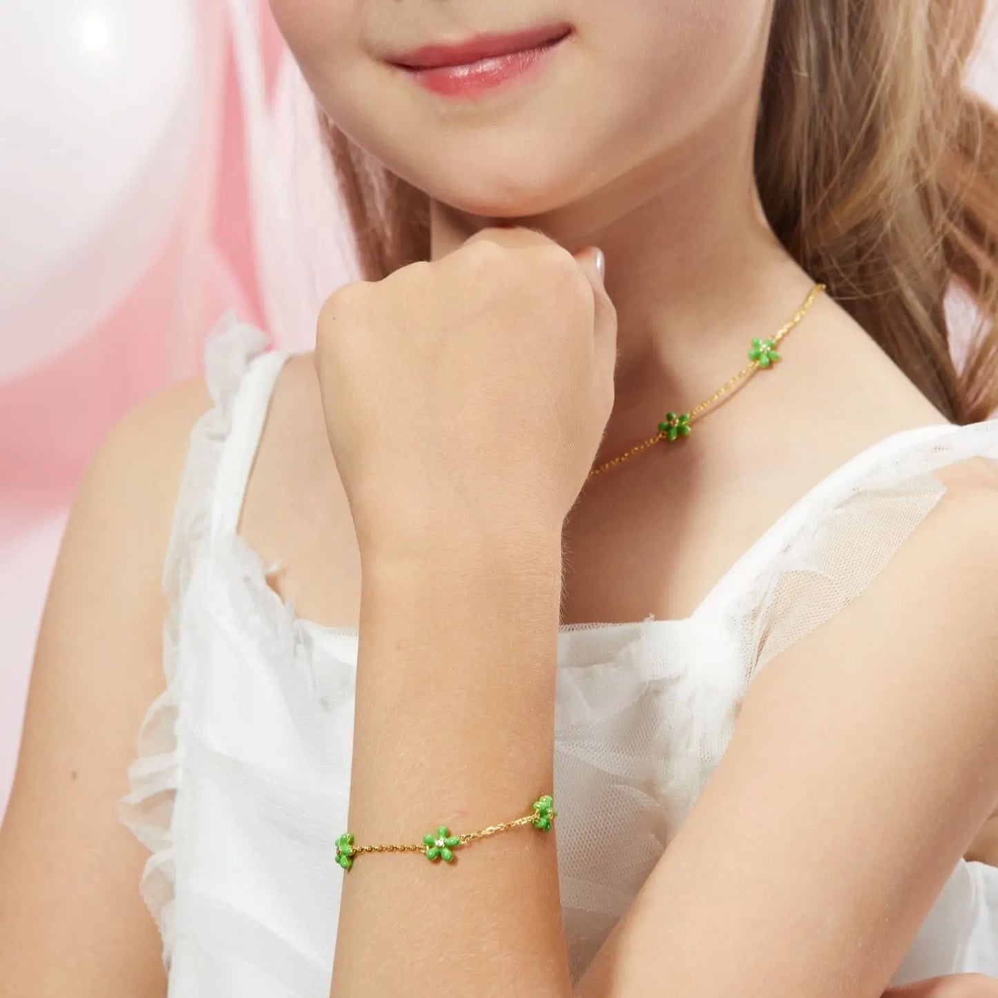 Petit Rosie Bracelet in Green Anna Zuckerman