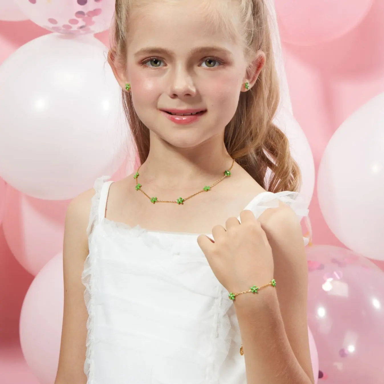 Petit Rosie Bracelet in Green Anna Zuckerman