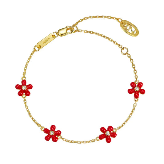 Petit Rosie Bracelet in Red Anna Zuckerman
