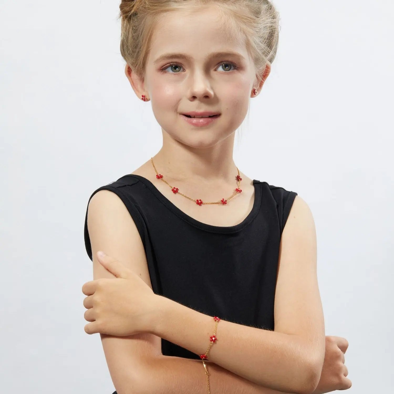 Petit Rosie Bracelet in Red Anna Zuckerman