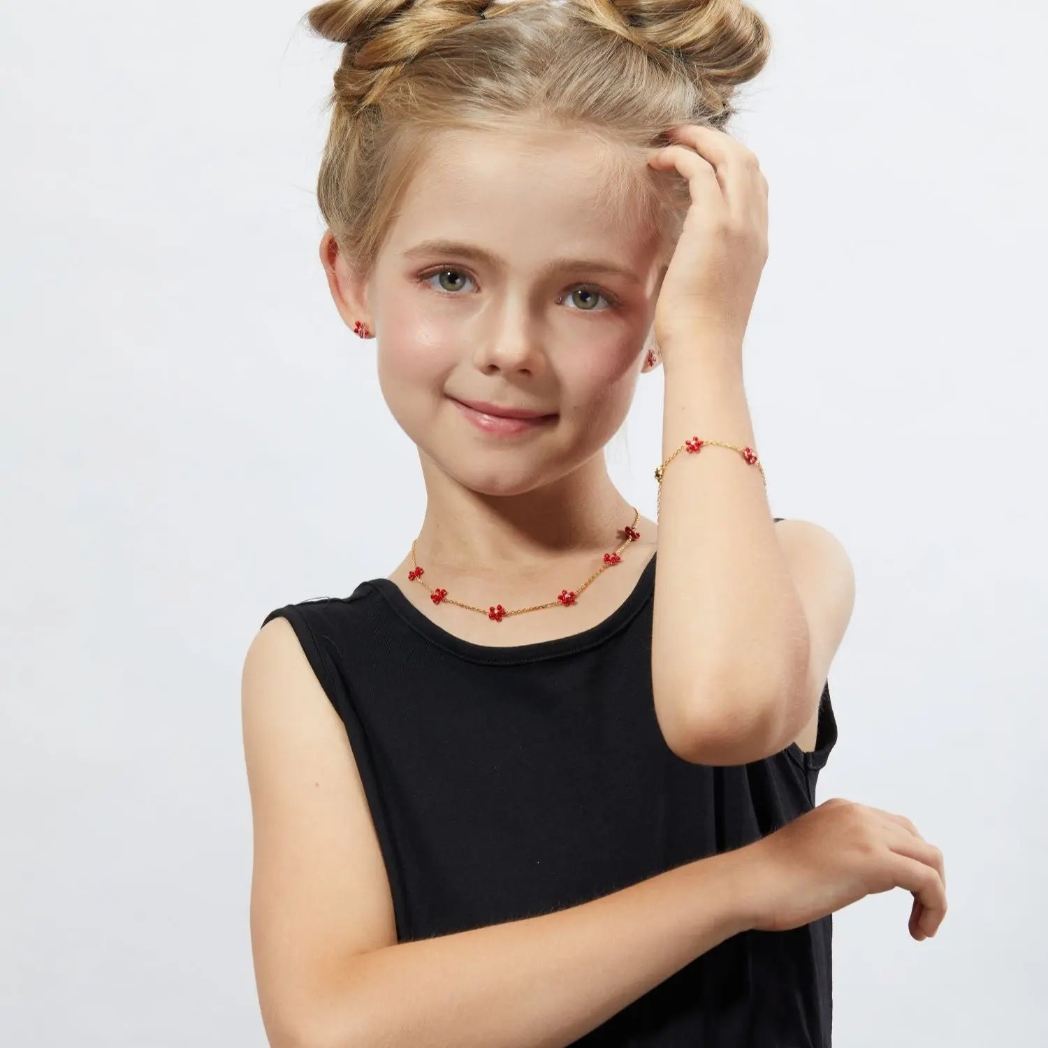 Petit Rosie Bracelet in Red Anna Zuckerman