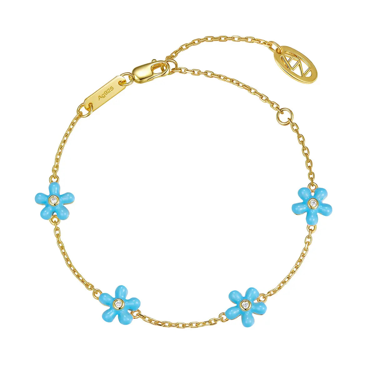 Petit Rosie Bracelet in Sky Blue Anna Zuckerman