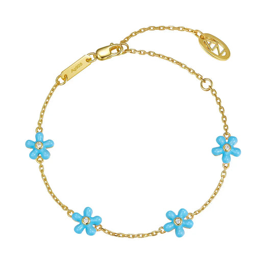 Petit Rosie Bracelet in Sky Blue Anna Zuckerman
