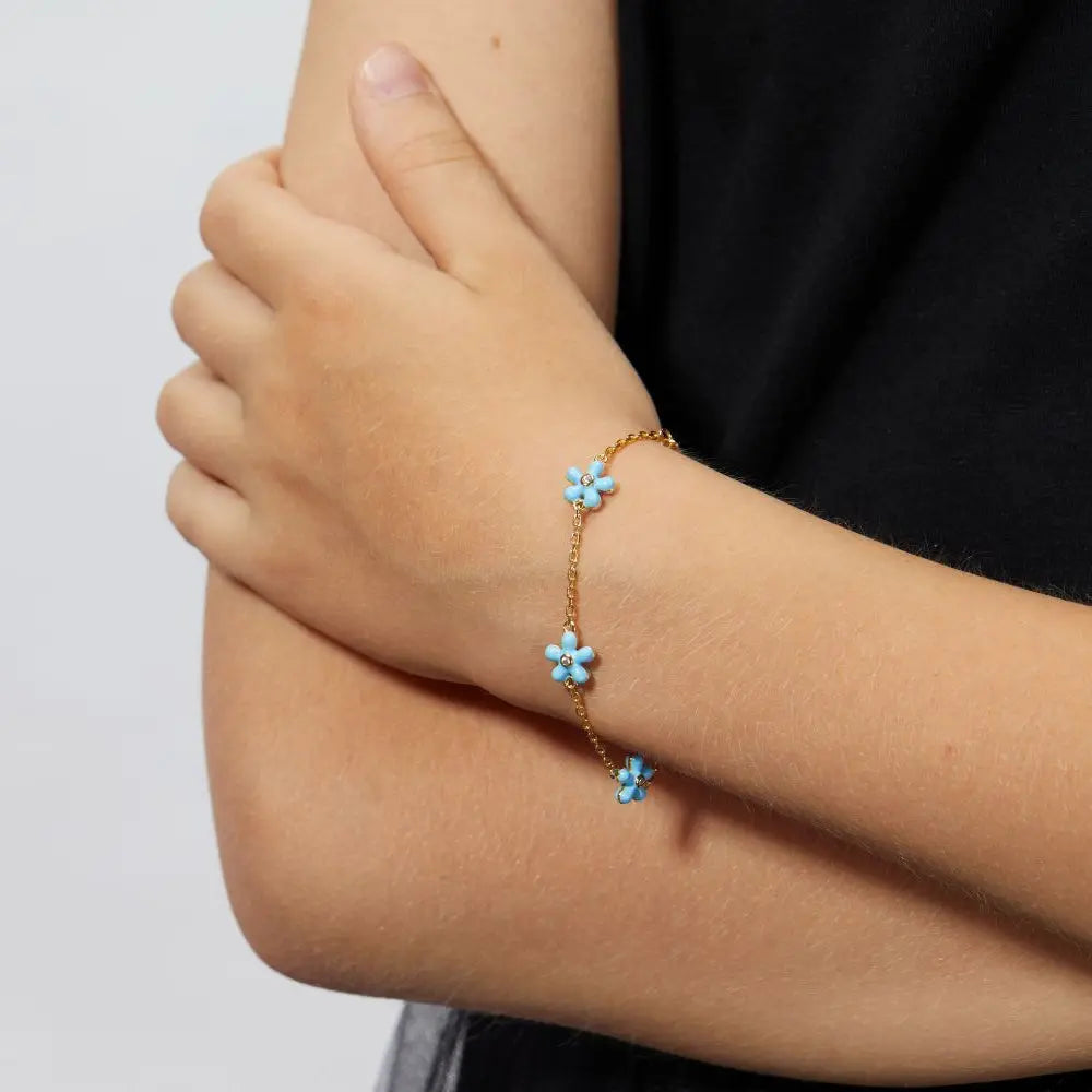Petit Rosie Bracelet in Sky Blue Anna Zuckerman