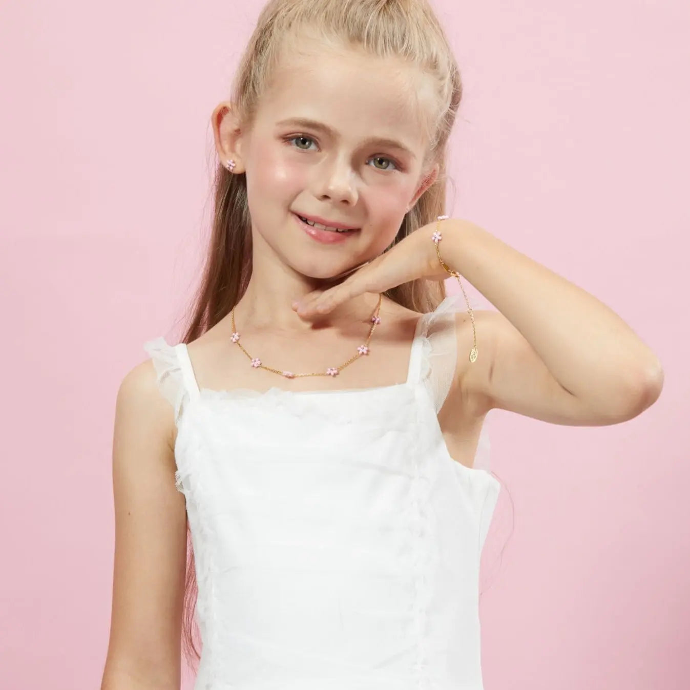 Petit Rosie Pink Necklace Anna Zuckerman