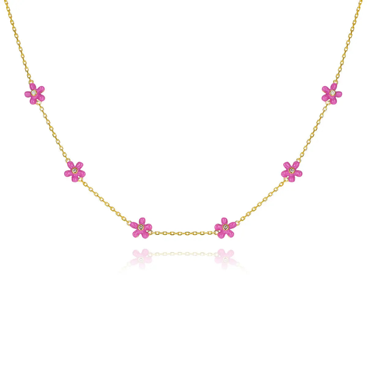 Petit Rosie Rose Necklace Anna Zuckerman