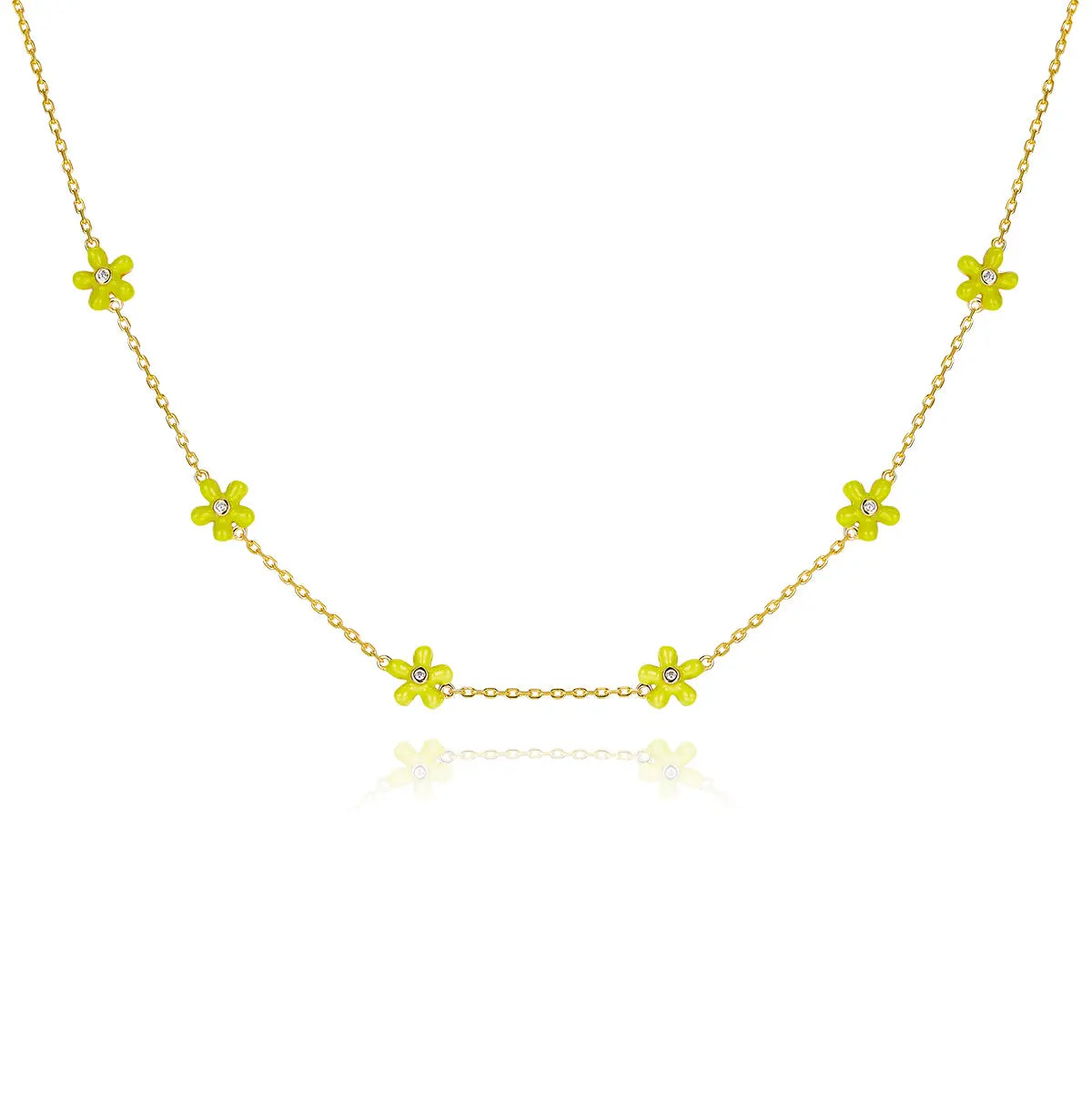 Petit Rosie Yellow Necklace Anna Zuckerman