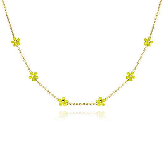Petit Rosie Yellow Necklace Anna Zuckerman
