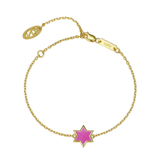 Petit Star of David Bracelet in Rose Anna Zuckerman