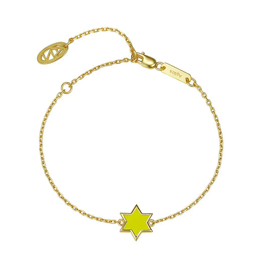 Petit Star of David Bracelet in Yellow Anna Zuckerman