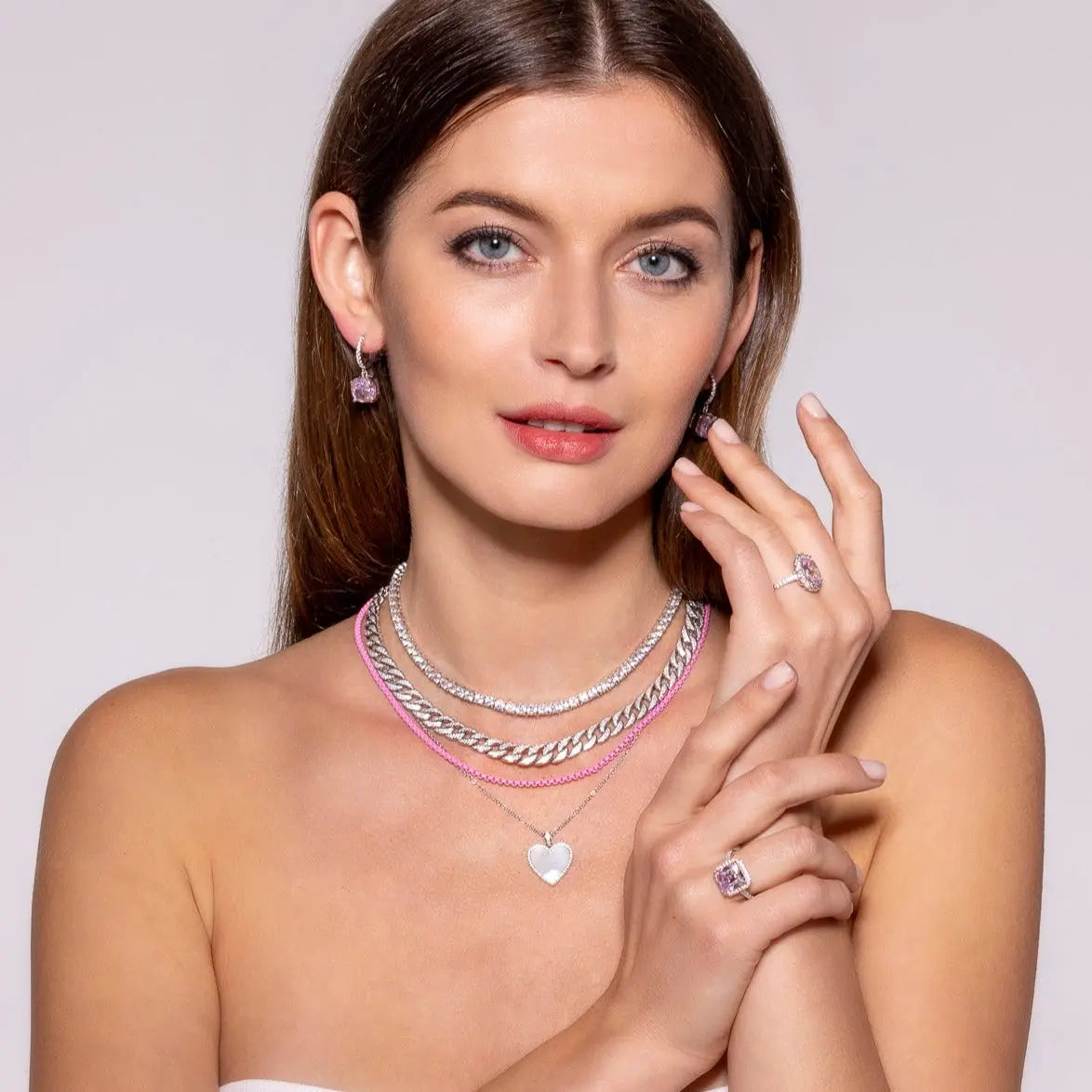 Petite Enamel Necklace - Anna Zuckerman