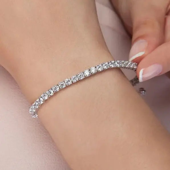 Petite Glamour 5 Carat Tennis Bracelet Anna Zuckerman