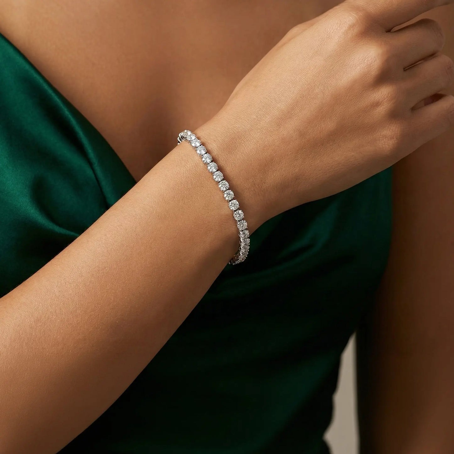 Petite Glamour 8 Carat Tennis Bracelet Anna Zuckerman