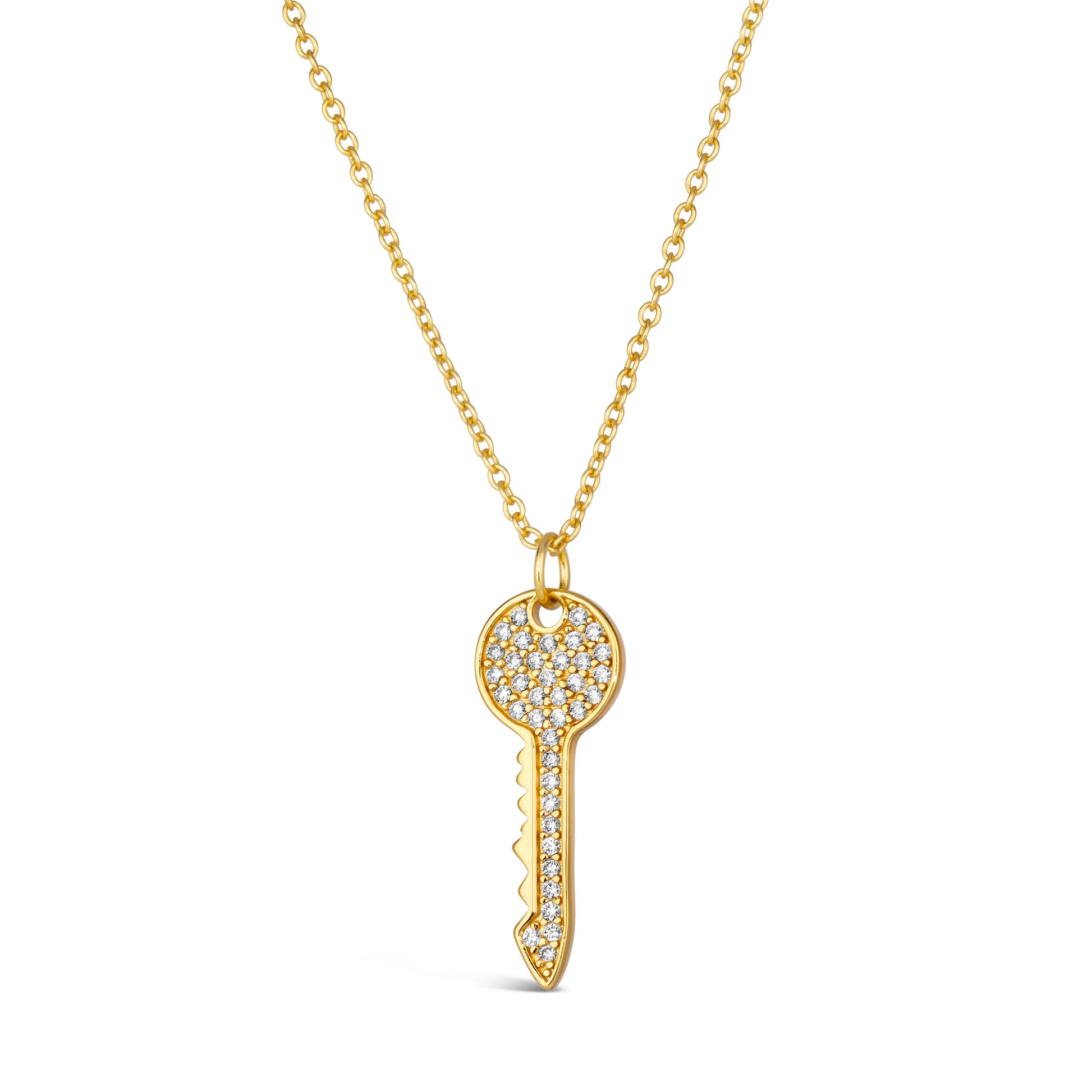 Petite Key Necklace - Anna Zuckerman
