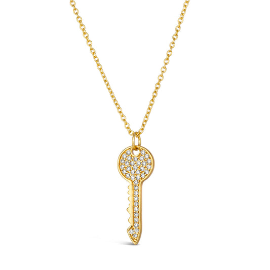 Petite Key Necklace - Anna Zuckerman