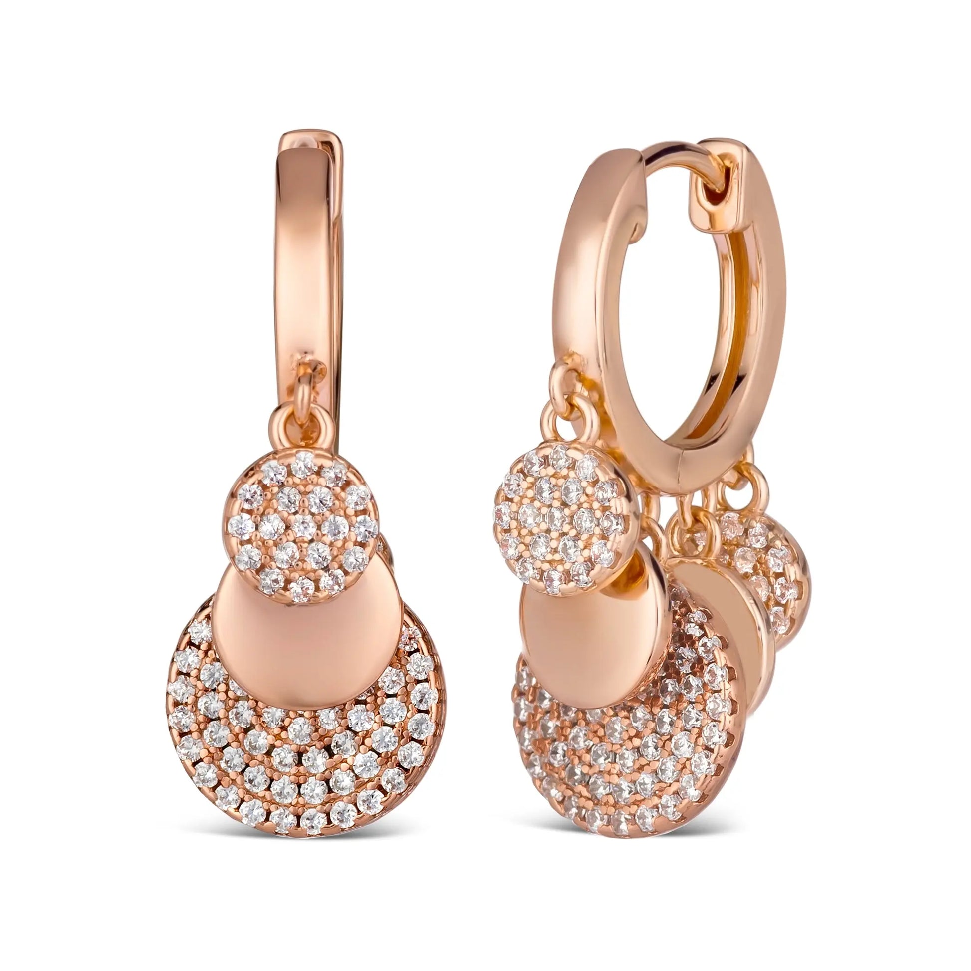 Petite Pave Huggie Earrings Anna Zuckerman