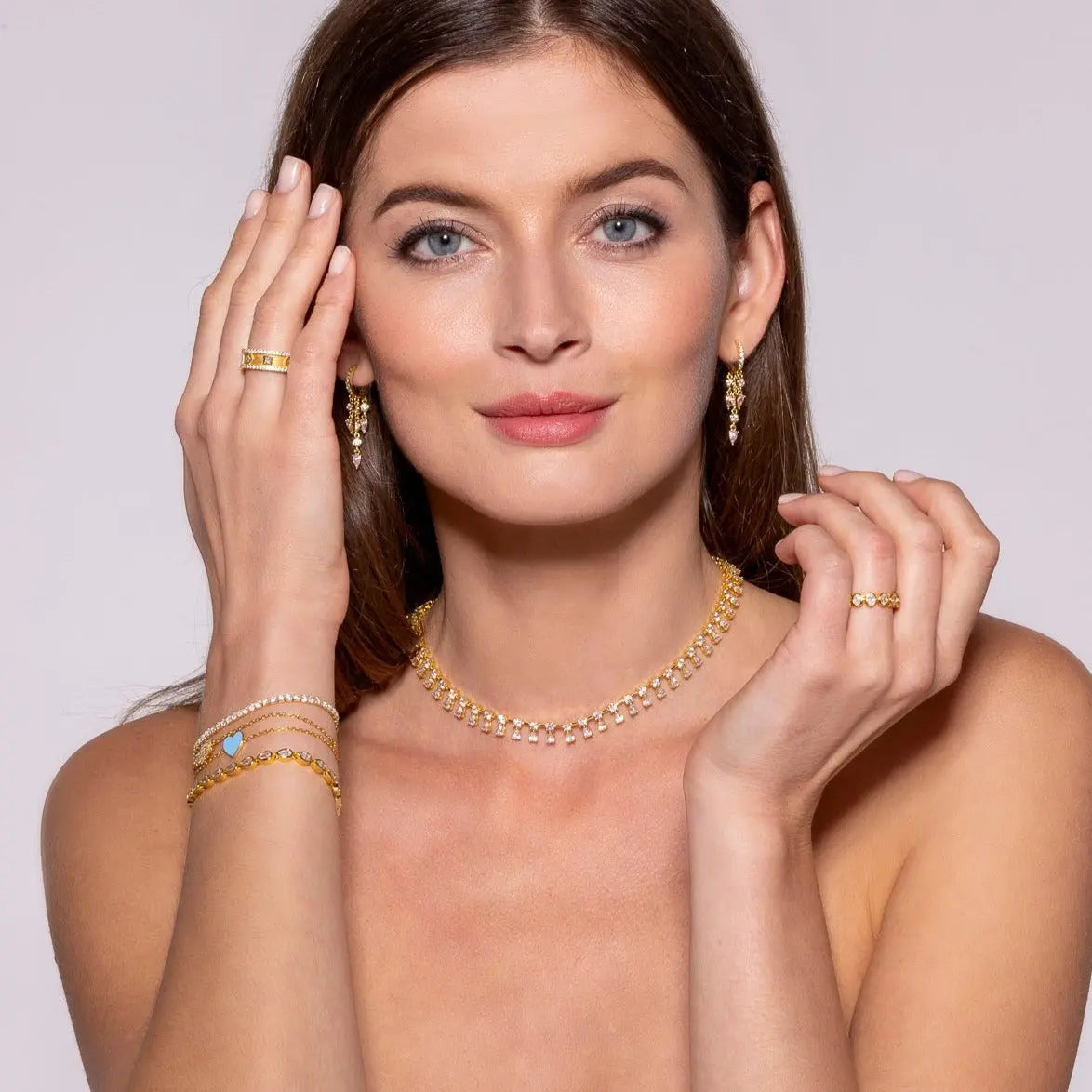 Petite Tear Drop Diamond Crystalline Bracelet Anna Zuckerman Retail