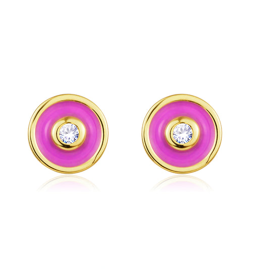 Petit Bubble Earrings in Rose