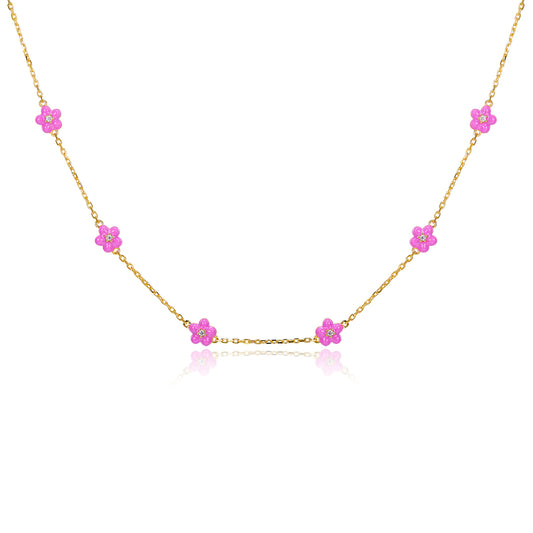 Petit Daisy Rose Necklace