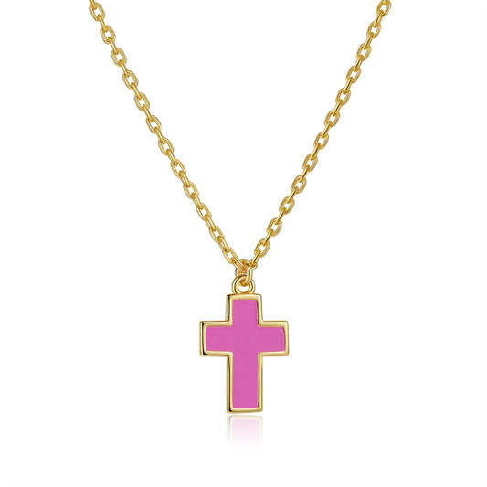 Petit Faith Necklace in Rose