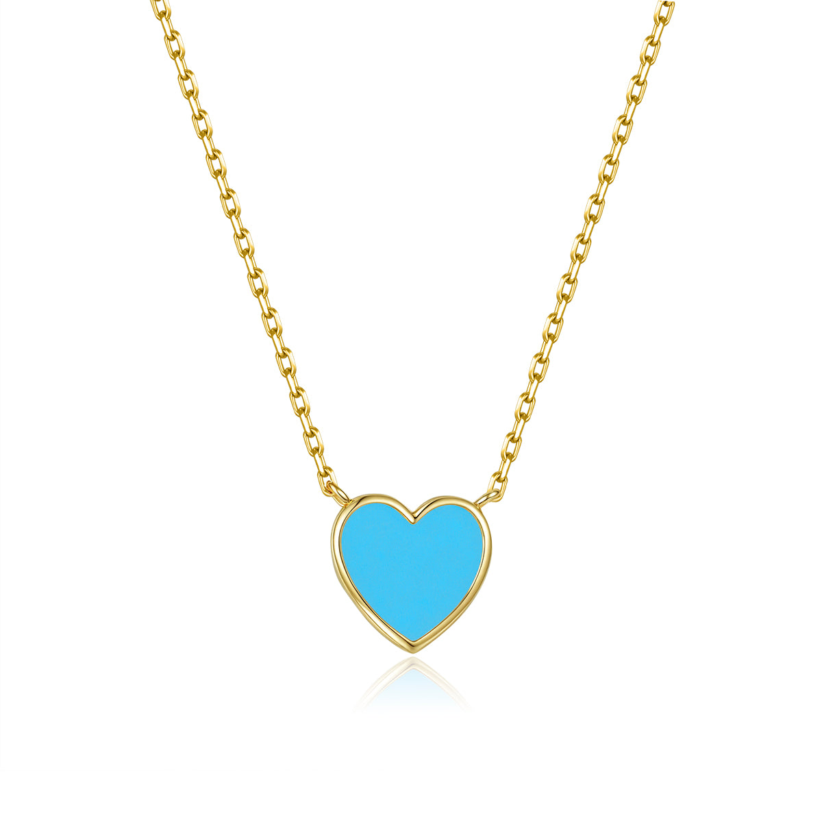 Petit Love Necklace in Sky Blue