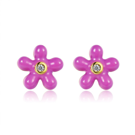 Petit Rosie Earrings in Rose