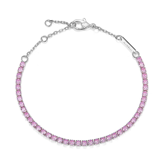 Petite Tennis Bracelet in Argyle Pink