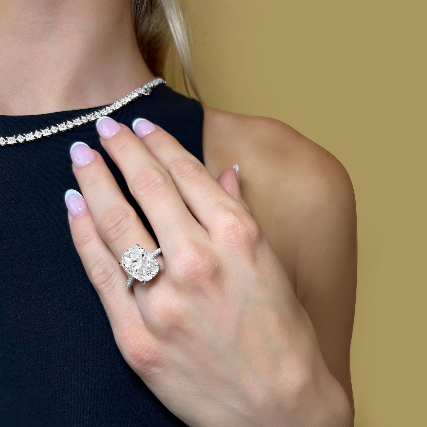 Carolina 8 Carat Cushion Ring