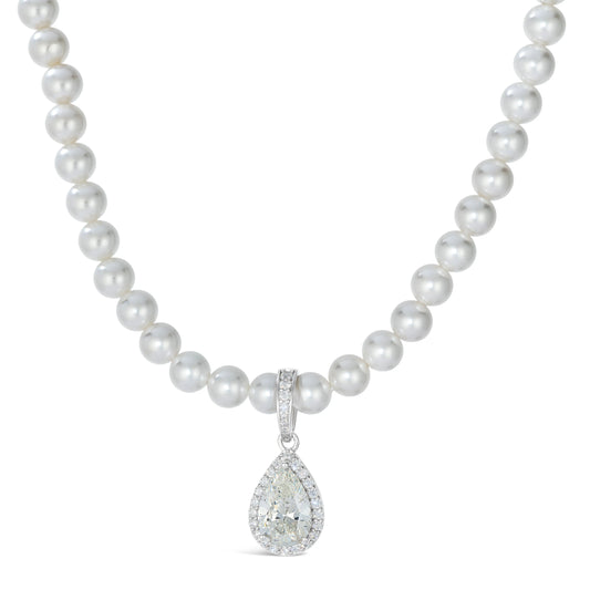 Princess Di Champagne Pearl Necklace Anna Zuckerman