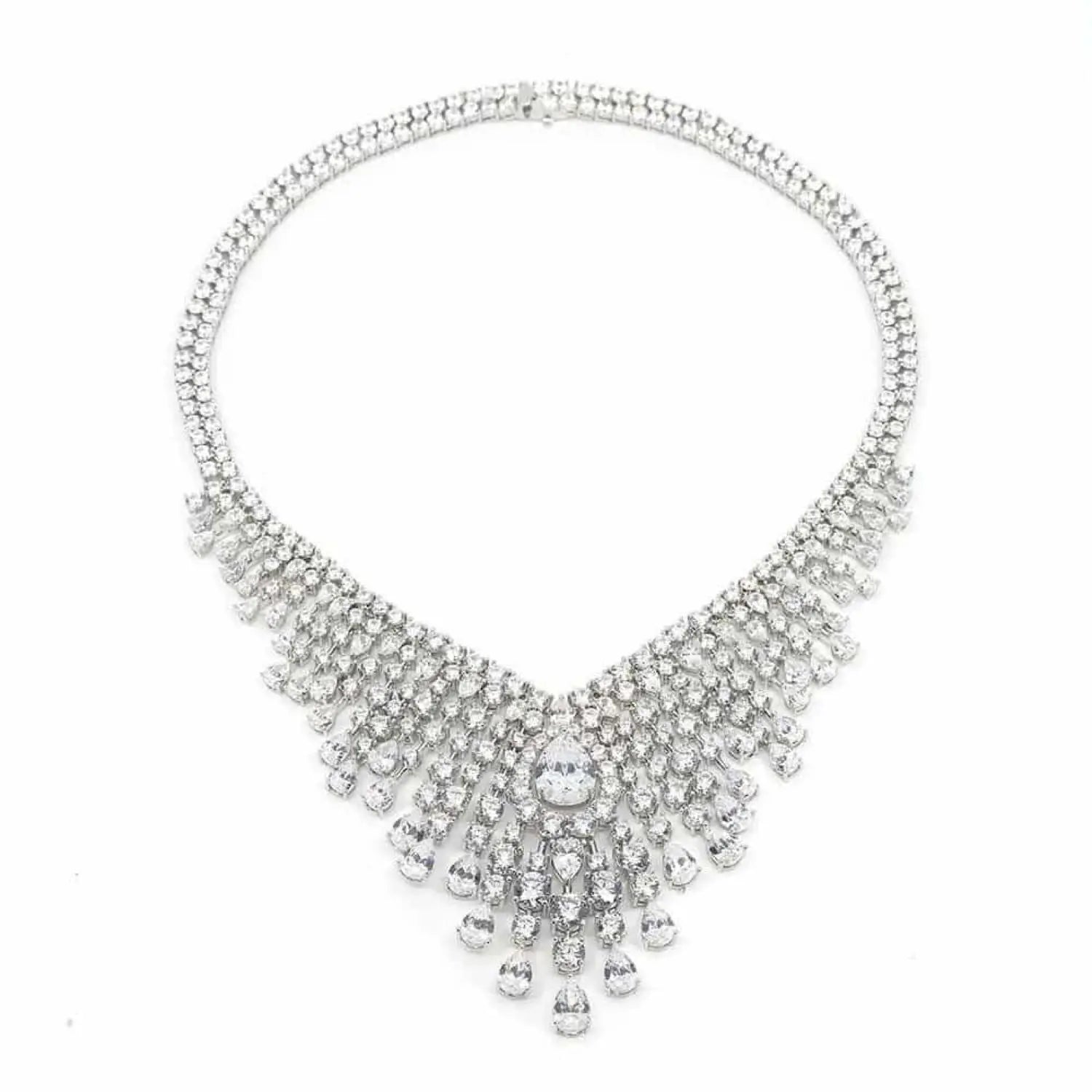 Queen Bee Diamond Crystalline Statement Necklace - Anna Zuckerman