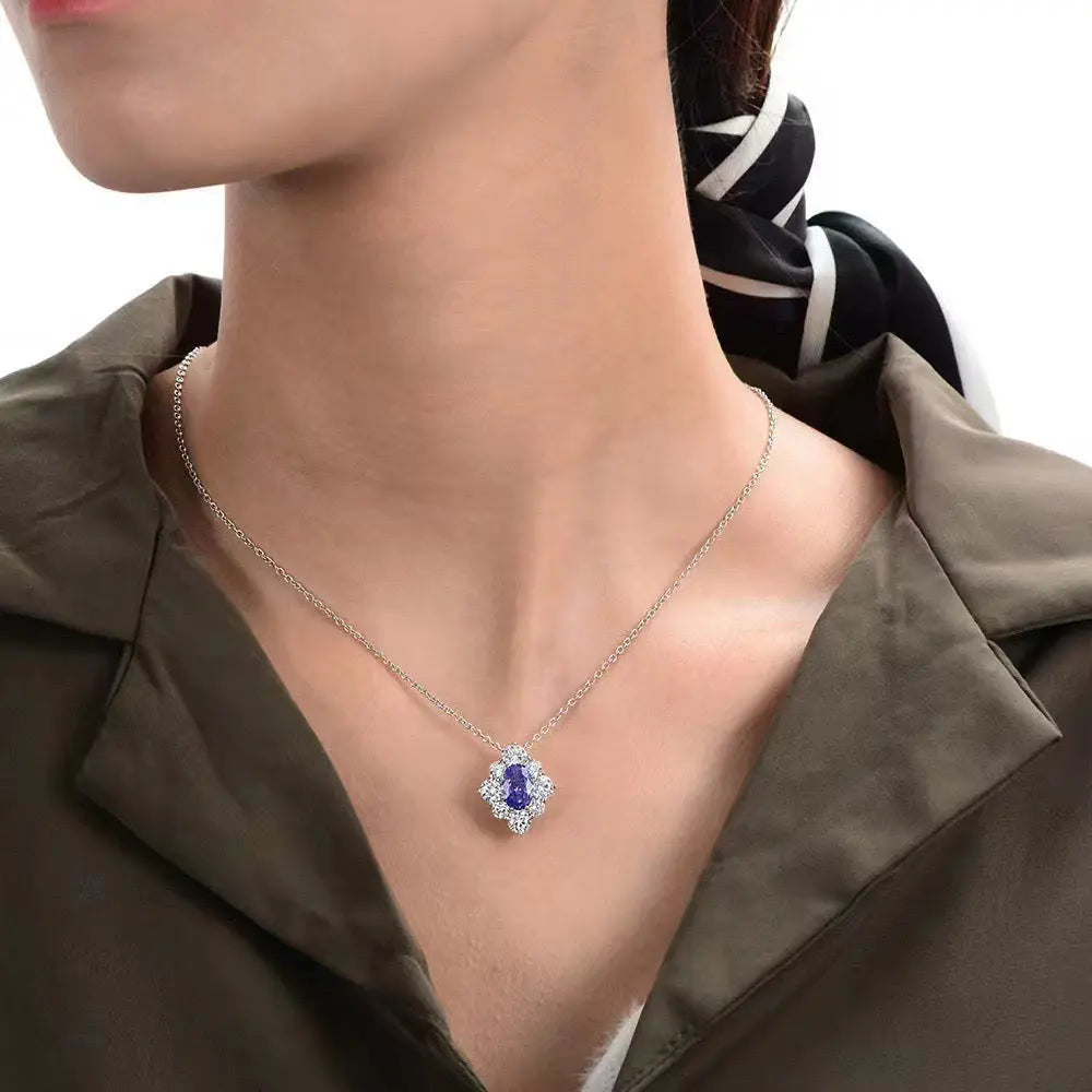 Rodeo Drive Blue Sapphire Necklace - Anna Zuckerman