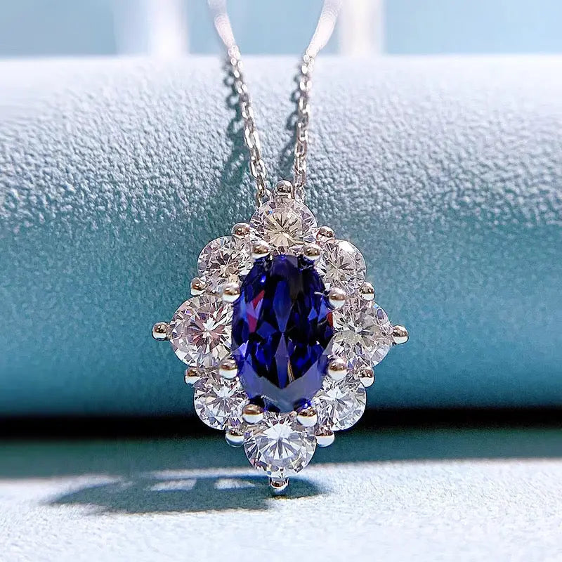 Rodeo Drive Blue Sapphire Necklace - Anna Zuckerman