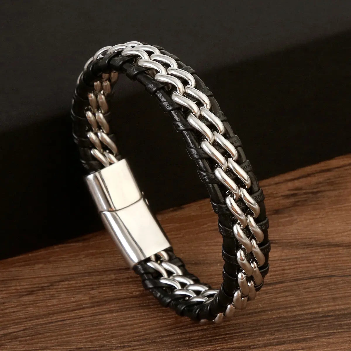 Rowen Braided Cuff in Mixed Metals Anna Zuckerman