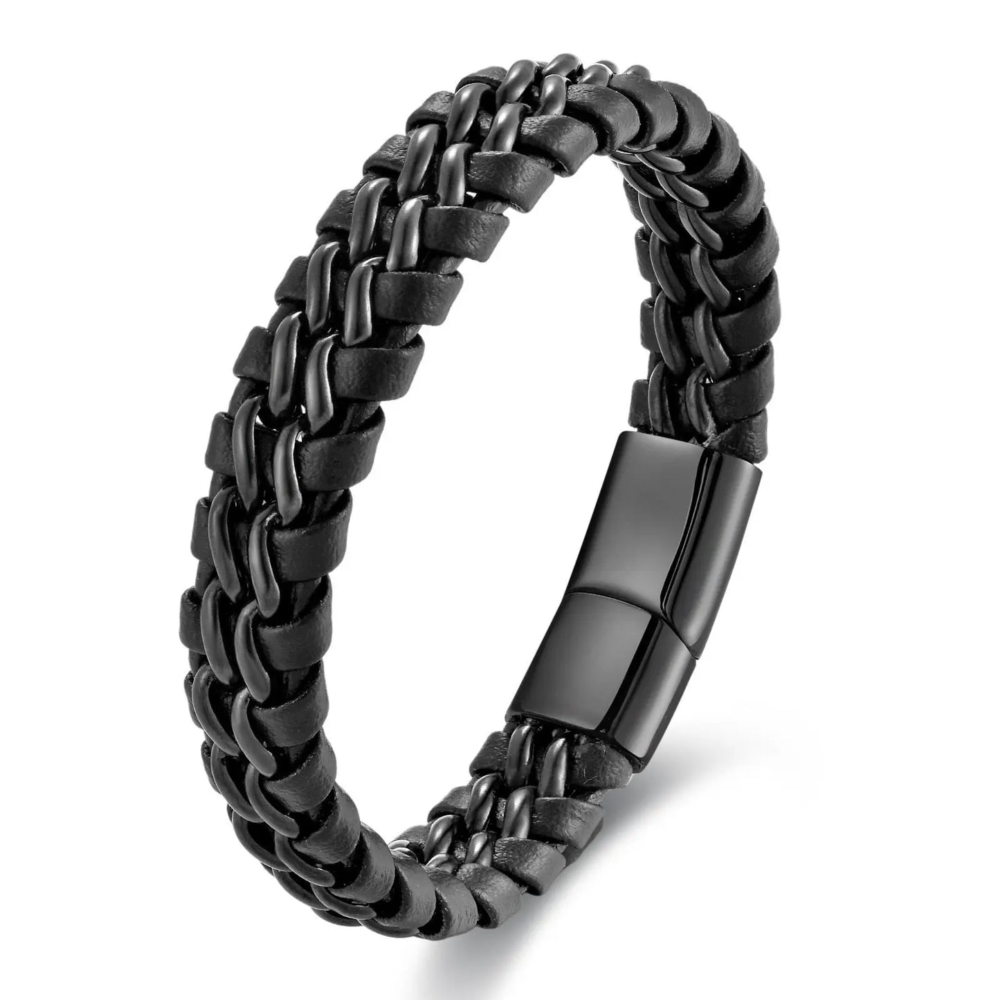 Rowen Braided Cuff in Noir Anna Zuckerman