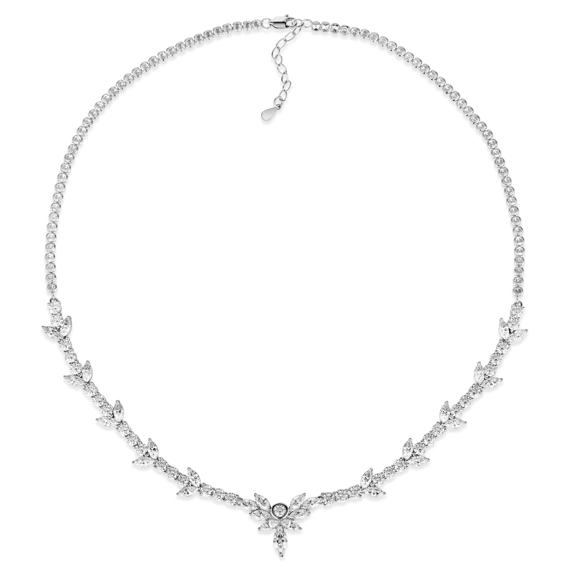 Royal 08 White Diamond Necklace - Anna Zuckerman