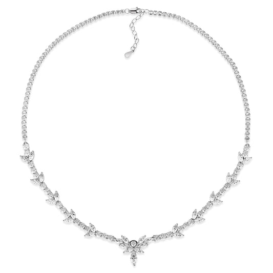 Royal 08 White Diamond Necklace - Anna Zuckerman