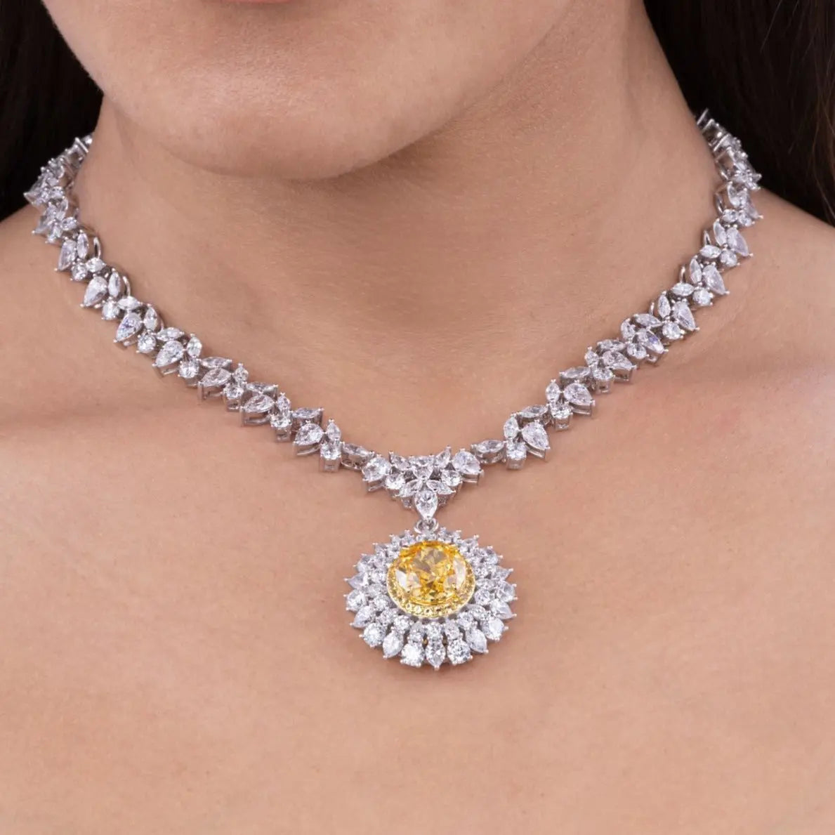 Royal Carina Statement Necklace - Anna Zuckerman