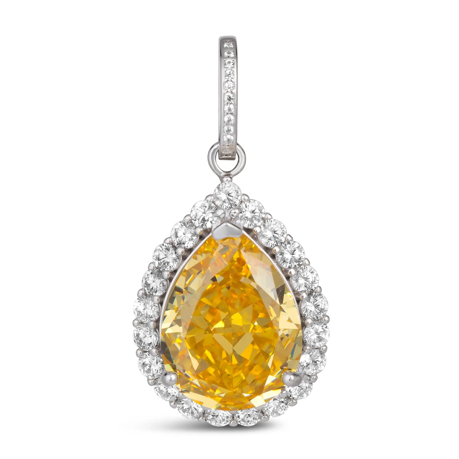 Royal De Luze Crystalline Pendant Canary Yellow - Anna Zuckerman