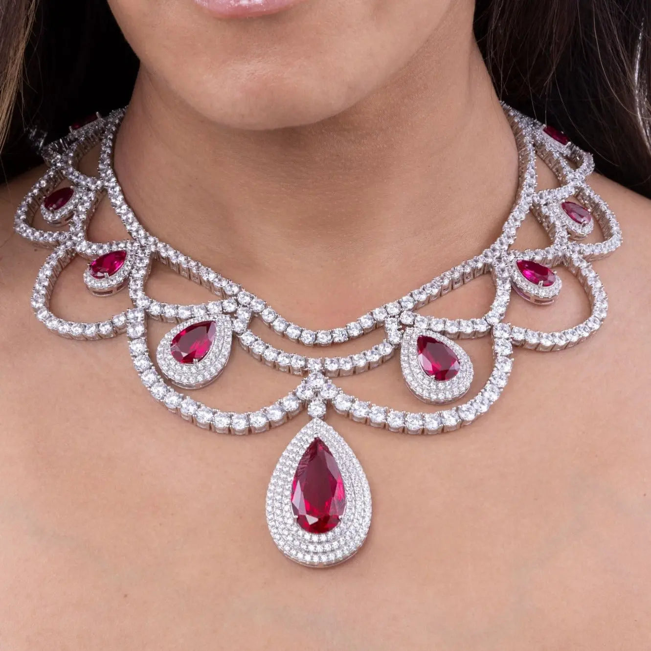 Royal Goddess Ruby Necklace - Anna Zuckerman
