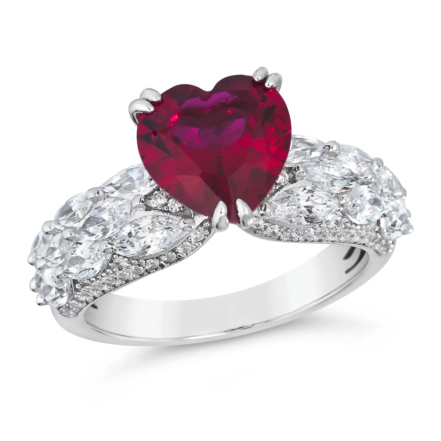 Ruby Heart Ring Anna Zuckerman