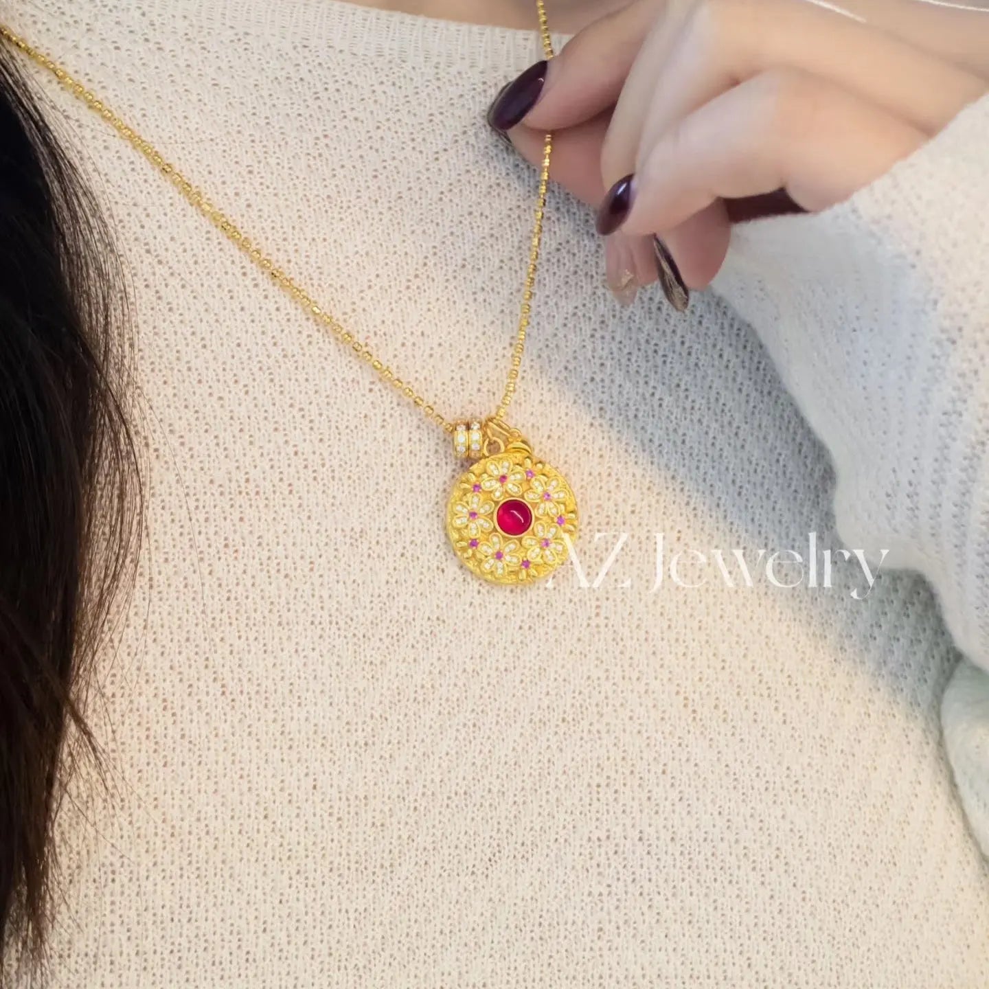 Samsara D'Or Necklace Anna Zuckerman