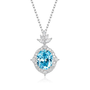 Santana Necklace in Aquamarine Anna Zuckerman