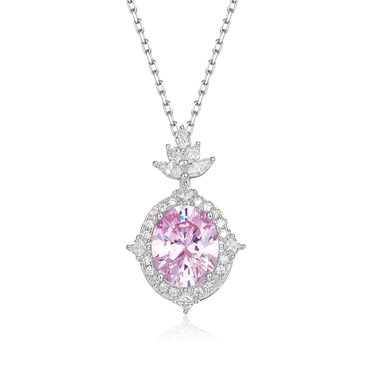 Santana Necklace in Argyle Pink Anna Zuckerman