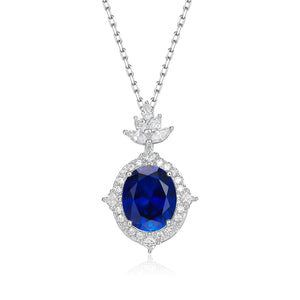 Santana Necklace in Blue Sapphire Anna Zuckerman